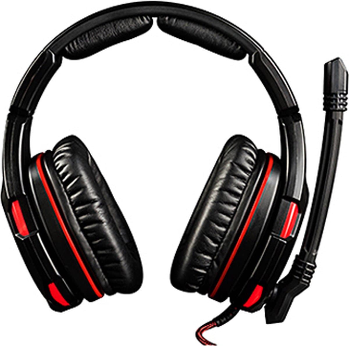 Modecom VOLCANO GHOST Headset Bedraad Hoofdband Gamen Zwart, Rood