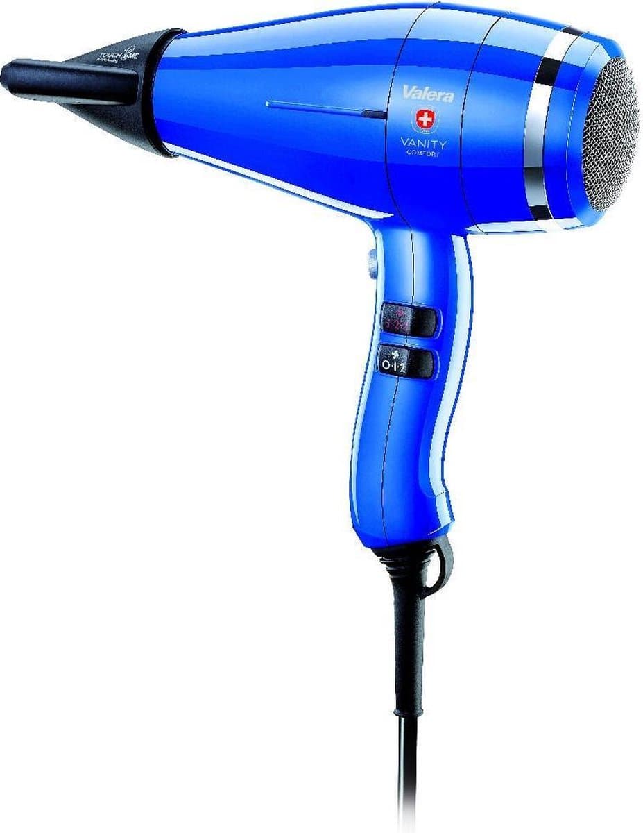 Valera VANITY VA8601RCRB - Ultrastille föhn - Krachtige PM-Pro motor 2000W - Swiss made - Blauw