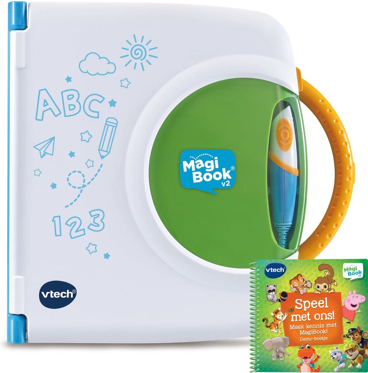 VTech Magibook Starter Pack Groen + demoboek - Interactief Activiteitenboek - vanaf 2 jaar - Educatief speelgoed