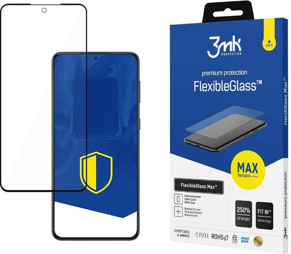 Hybride glas voor Samsung Galaxy S24 - 3mk FlexibleGlass Max