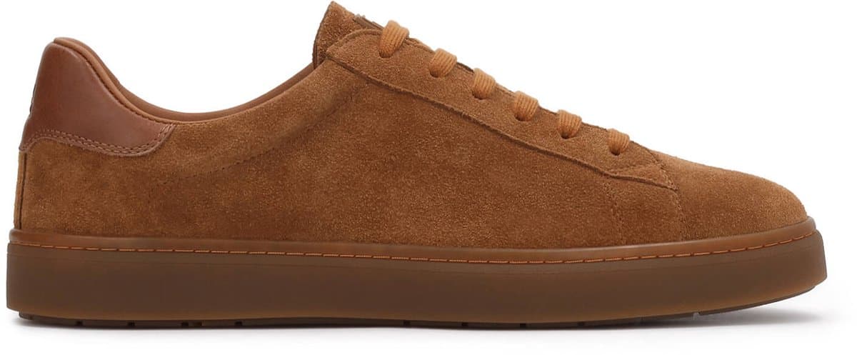 Light brown suede sneakers