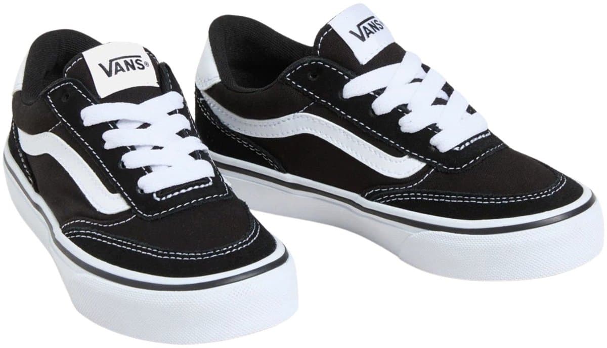 Vans Brooklyn LS SUEDE/CANVAS BLACK/WHITE Unisex Sneakers - BLACK/WHITE