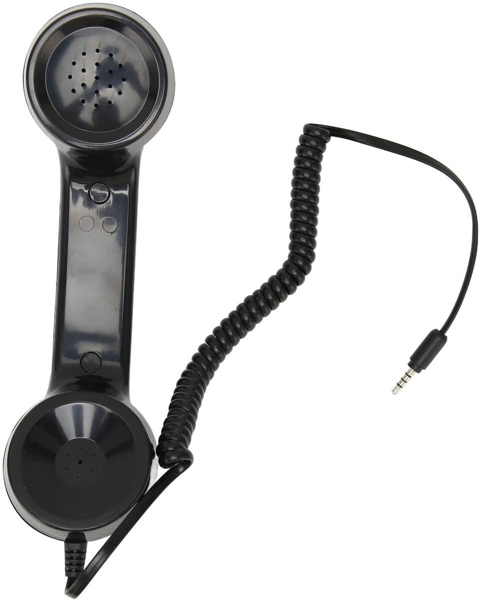 Dailygoods- Telefoonhoorn Stralingsbestendig - Retro Ontvanger - Geluidsstekker - Universale Compatibiliteit - Eén Druk op de Knop - Uitstekende Geluidskwaliteit - Telefoonheadset
