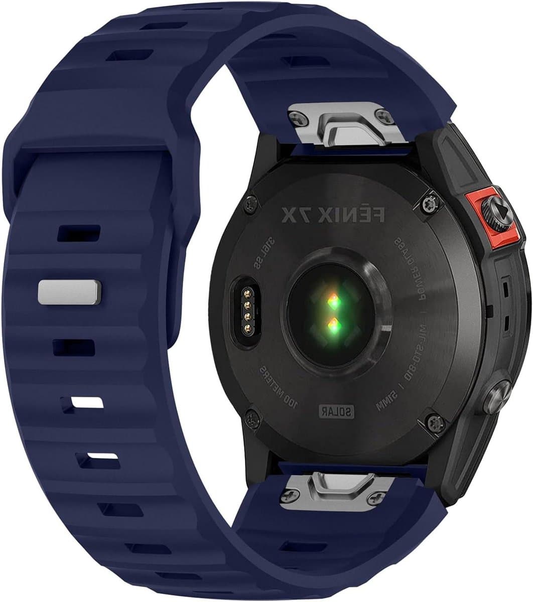 Sportband 26 mm - Verstelbare band - Smartwatch vervangen - Snelle aanpassing - 26 mm - Zwart
