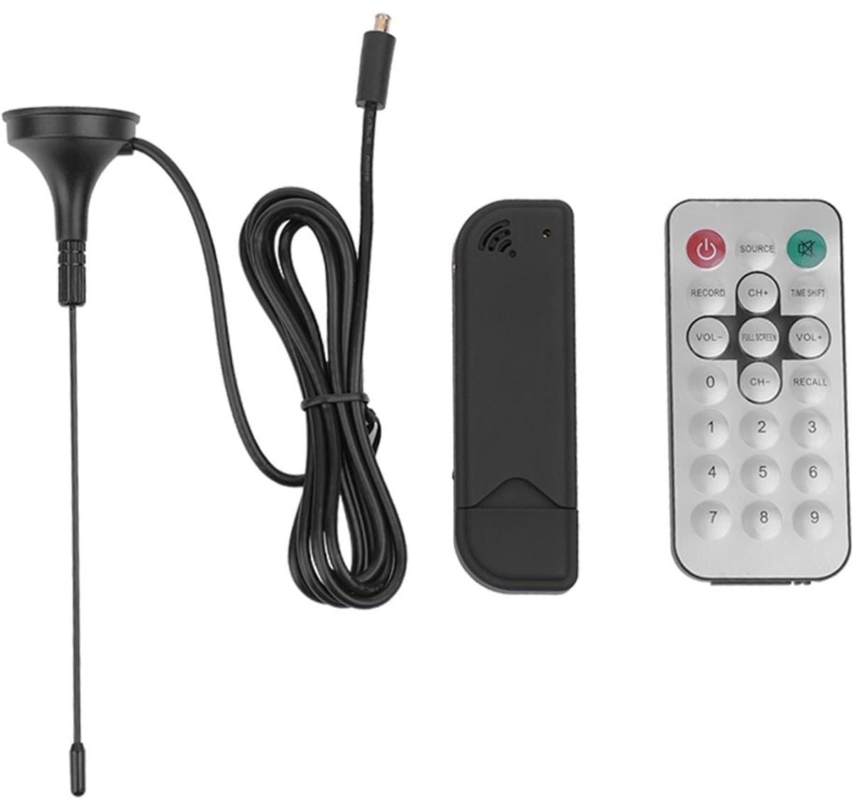 OmGoods - Dailygoody - USB TV Tuner - Mini USB 2.0 TV Receiver - Digitale Video Recorder - Geschikt voor Laptop - Inclusief FM Radio
