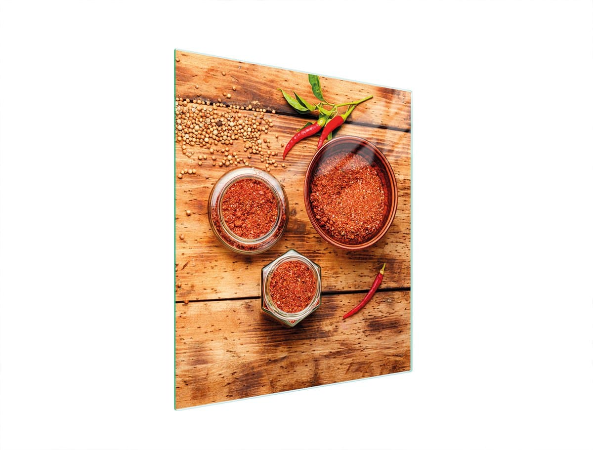 TMK ArtDeko Chilli - Snijplank - Glas - 45x52 cm