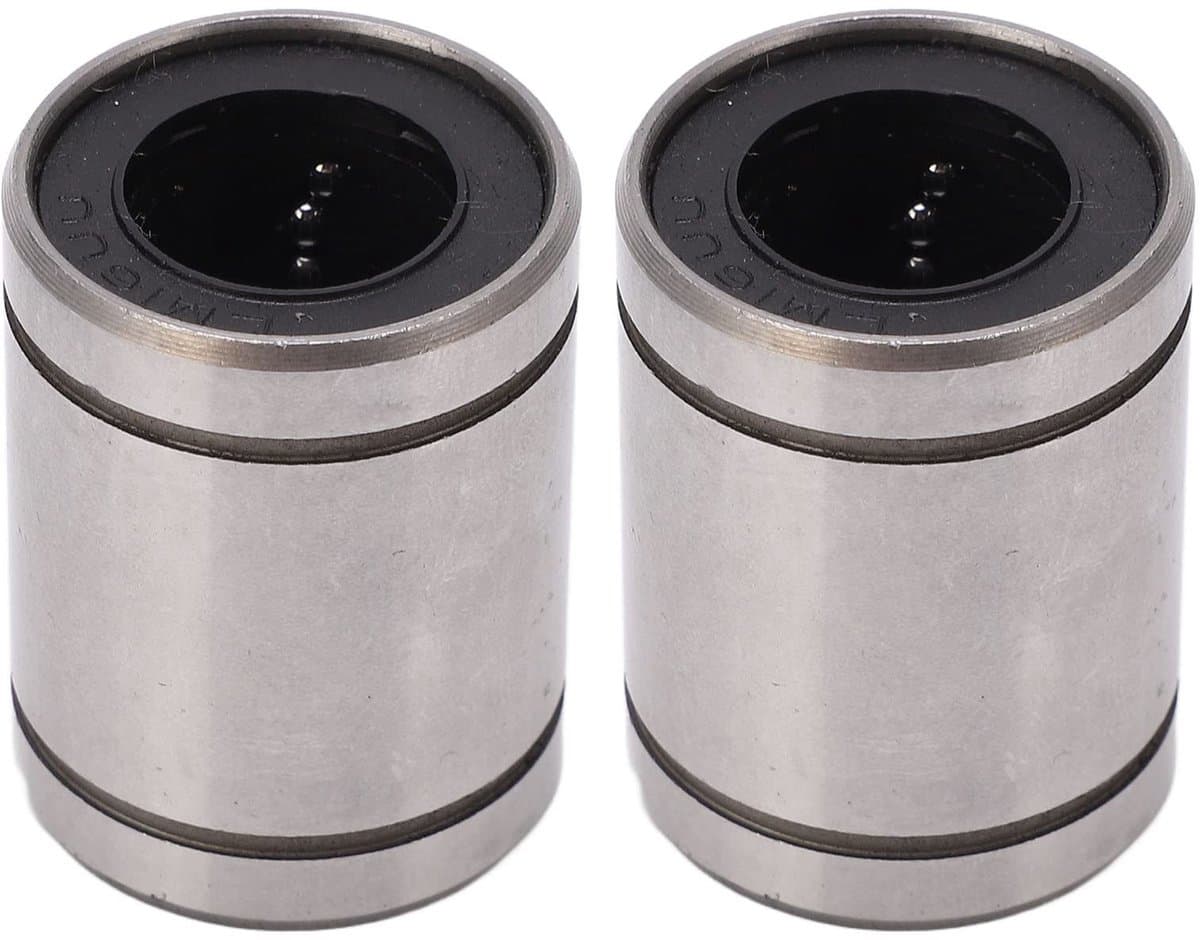 Dailygoody - Lineaire Bal Lagertjes - 2x LM16UU - 16mm ID - Voor 3D Printers - Precisie Lagertjes - Hoogwaardige Kwaliteit - Geschikt voor CNC Machine