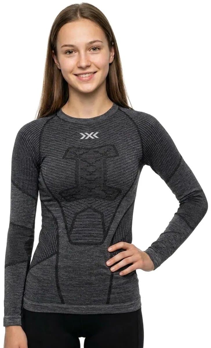 X-bionic Symbio Merino Lange Mouwen Basislaag Grijs XS Vrouw