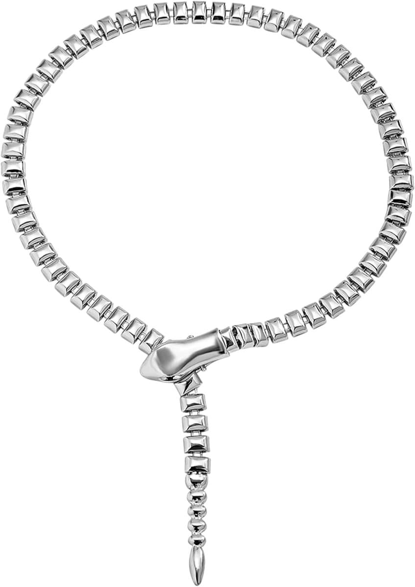 Vintage Slang Choker Dames Halsketting - Punk Statement Kraag voor Vrouwen en Meisjes