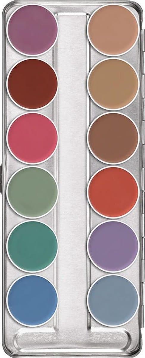 Kryolan Aquacolor Waterschmink palette - P