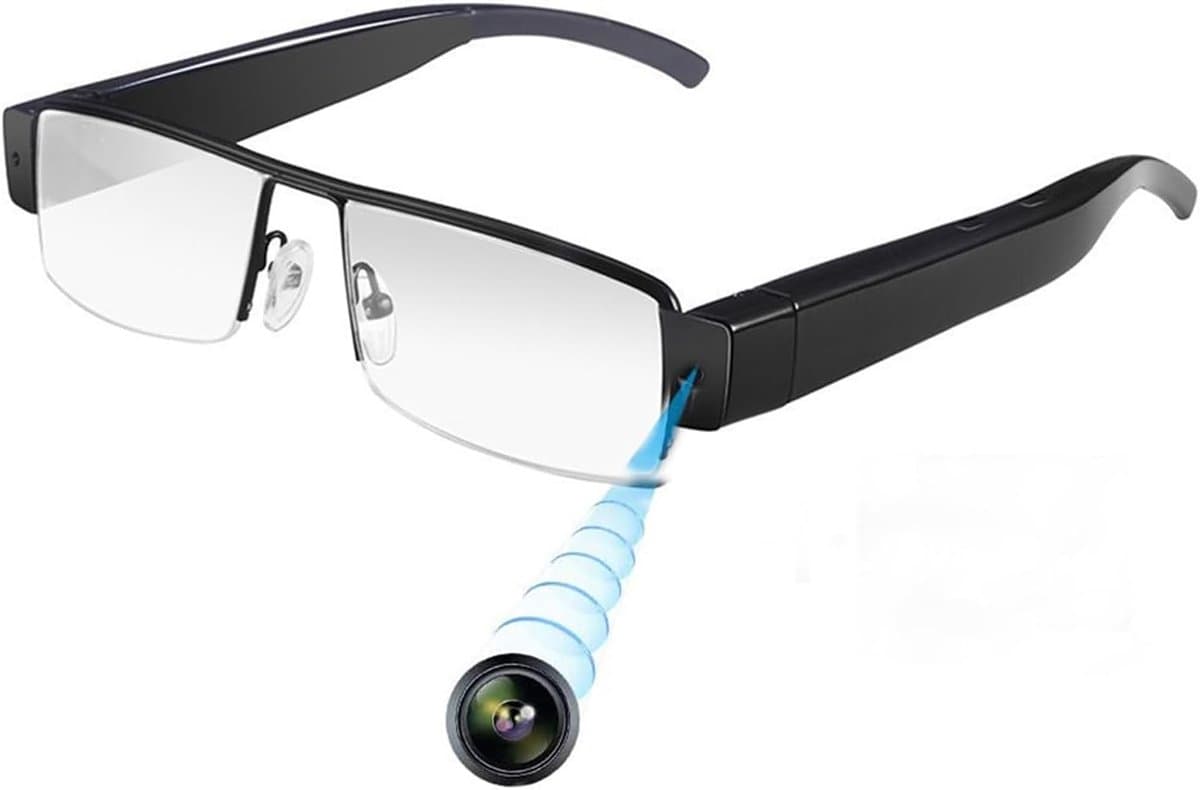 Verborgen Camera Bril - Mini DV Cam - Video Opnemen - Eenvoudige Bediening - 1080P HD Resolutie - Zwart