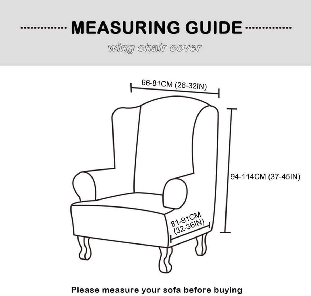 Stoelhoes Fauteuil - Beschermhoes Meubel - Meubels Vernieuwen - Waterafstotende Stof - 1 Stuk - Zwart