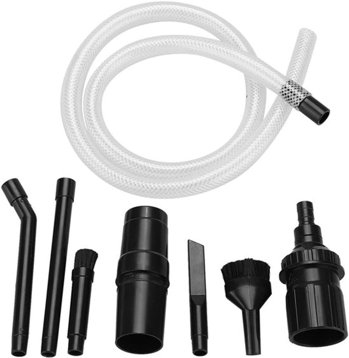 9-delige set micro-kit, 9-delige set mini gereedschap voor auto/voertuigreiniging, stofverwijderingsgereedschapset met universele hulpstukken voor matras, raam, bank, computer/printer