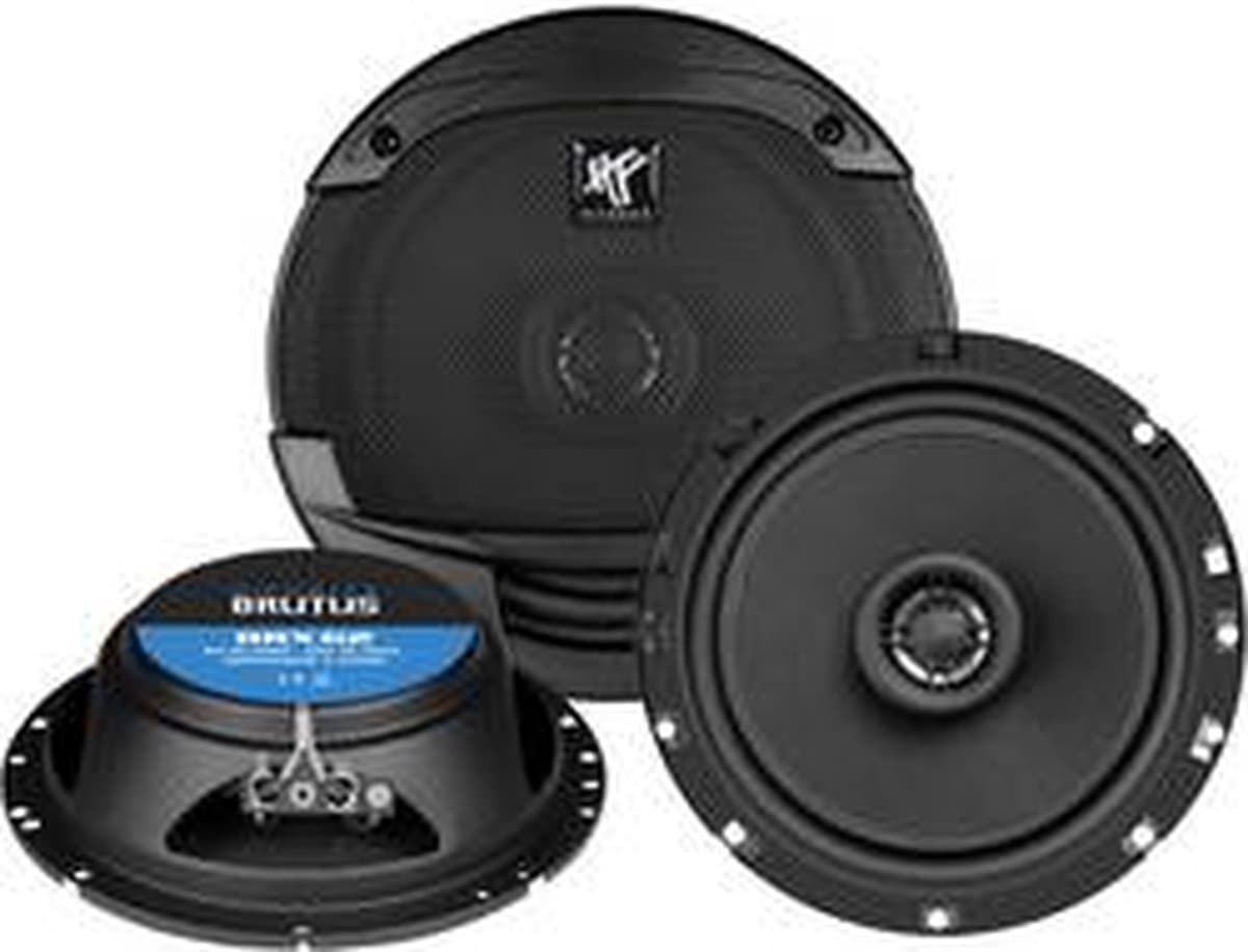 Hifonics BRX62 - Autospeaker - 16,5cm 2 weg coaxiale luidsprekers - 180 Watt - ondiepe shallow fit speakers