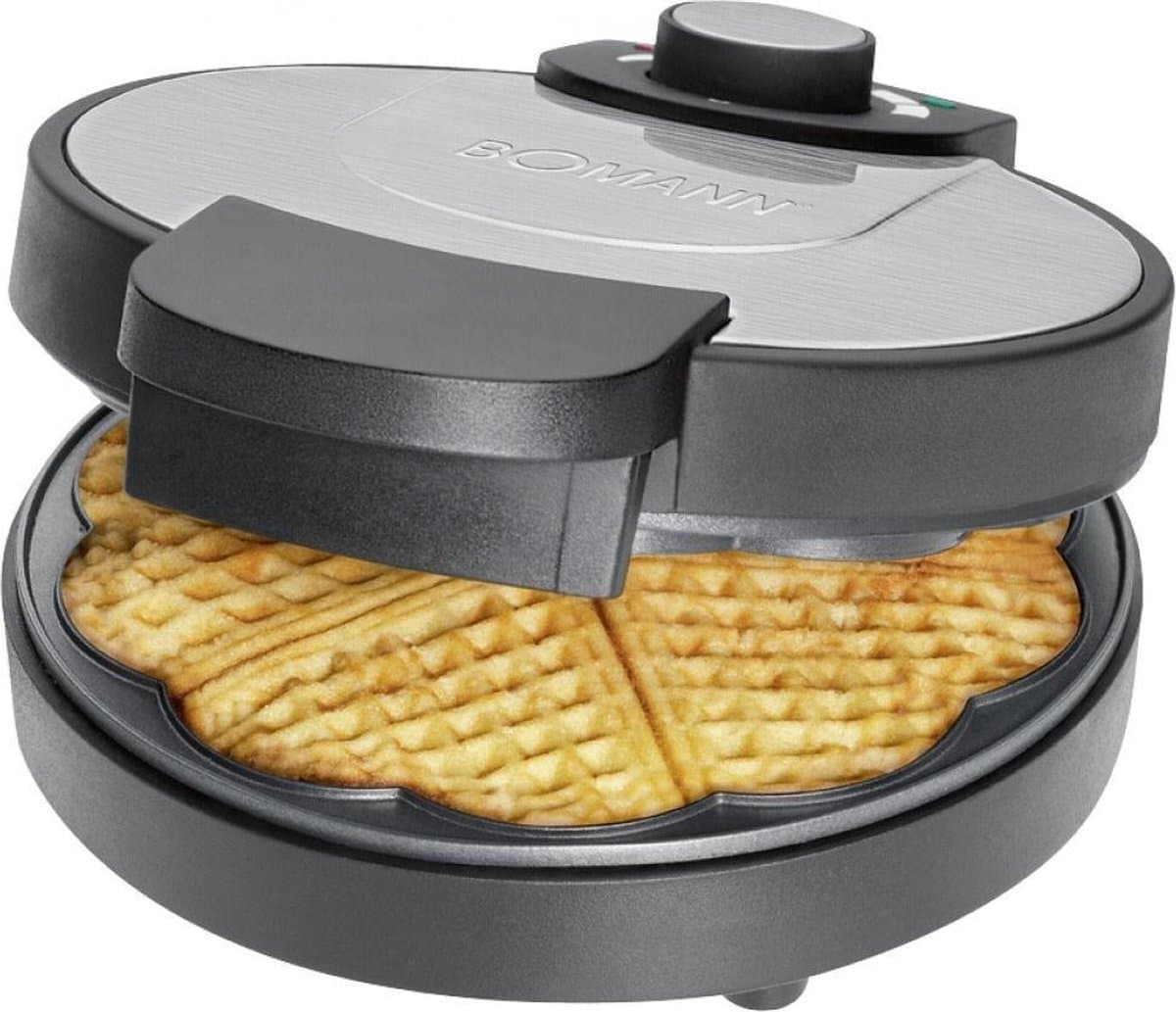 Bomann WA 1365 CB - Wafelijzer - Hartvormig -  1000 Watt