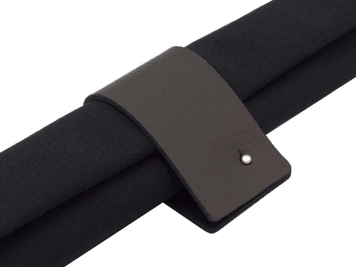 NOOBLU DUBL servetringen - Kleur: Lead grey, Aantal: set van 4