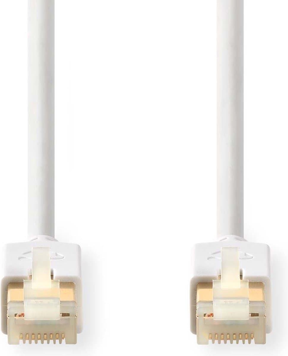 Nedis CAT6 Netwerkkabel - RJ45 Male - RJ45 Male - S/FTP - 5.00 m - Rond - LSZH / PVC - Wit - Window Box