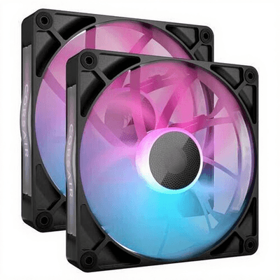Corsair iCUE LINK RX140 RGB computerbehuizing ventilator 14 cm zwart 2 stuks