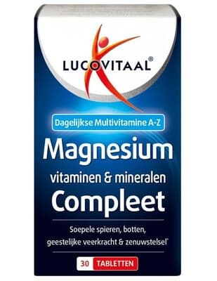 Lucovitaal Magnesium, Vitaminen&Mineralen Compleet 30 tabletten