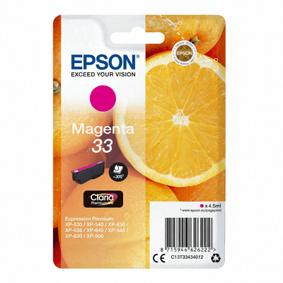 Epson oranges enkelverpakking magenta 33 Claria Premium inkt
