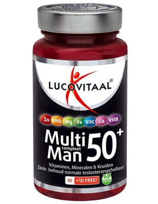Lucovitaal Multi Man Compleet 50+ met Ginkgo Biloba 40 tabletten