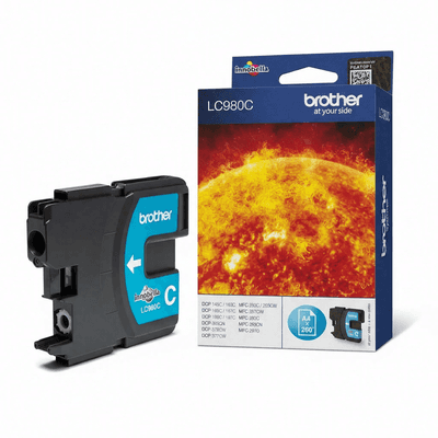 Brother LC980CBP inktcartridge 1 stuk origineel cyaan
