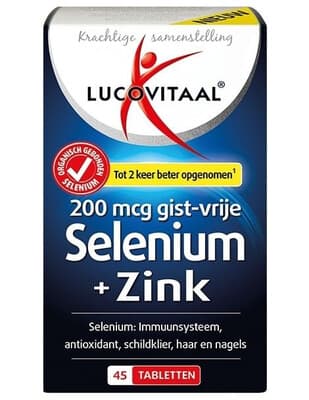Lucovitaal Seleniuum + Zink 45 tabletten