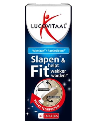 Lucovitaal Slapen&Fit Wakker Worden 30 tabletten