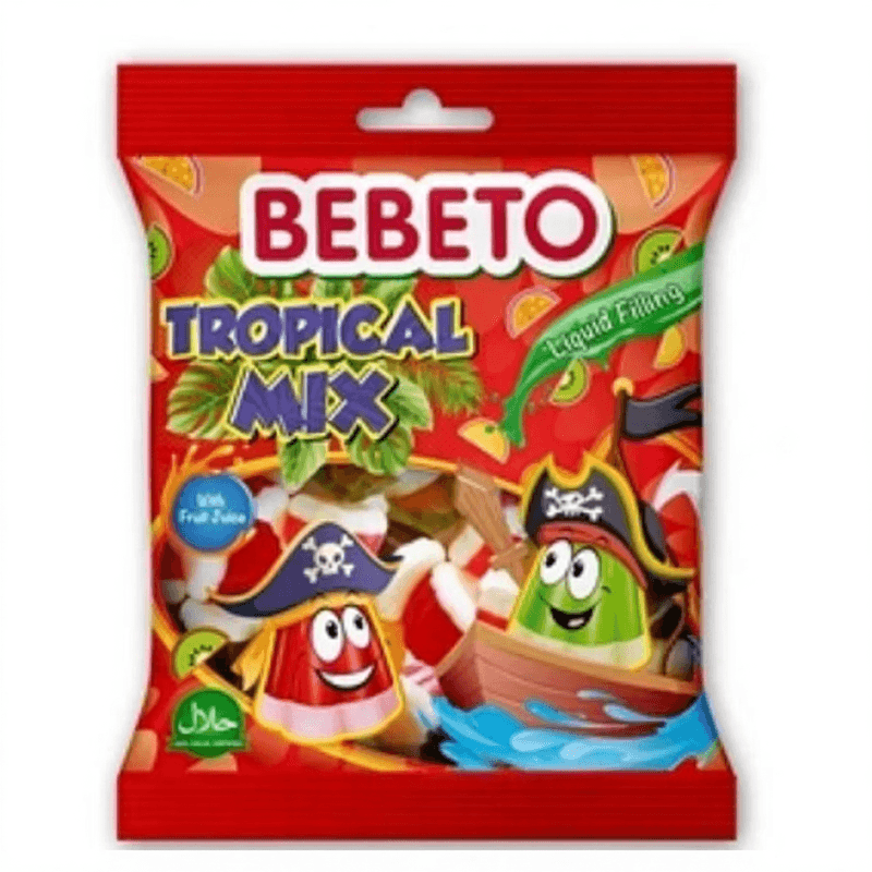 Bebeto Tropical Mix Jellybeans - 80 g