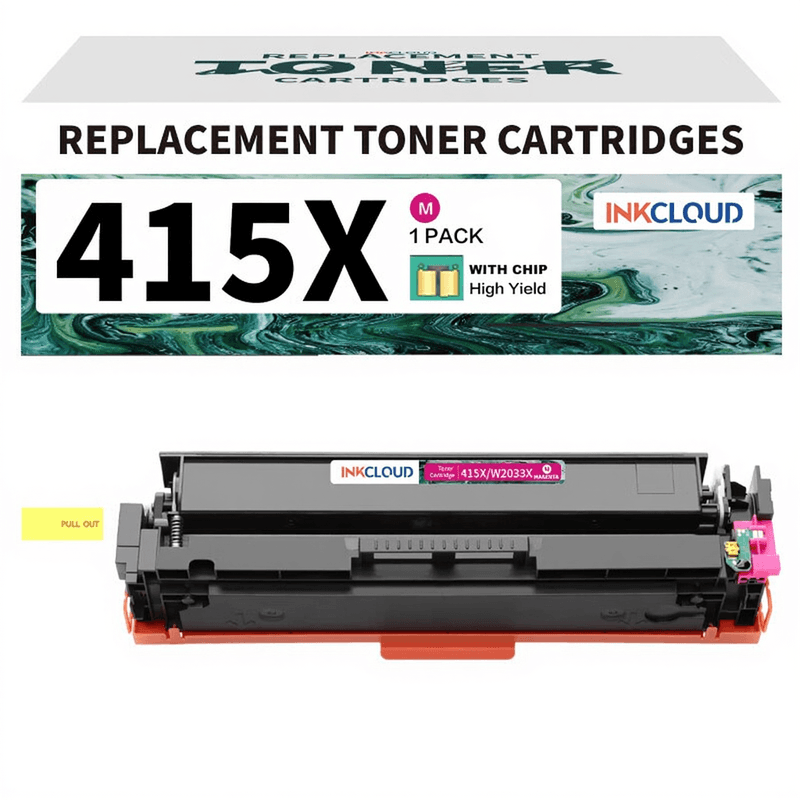 inkcloud 415A Toner met Chip compatibel voor M479fdw M454dw M454 W2030A 1 Magenta