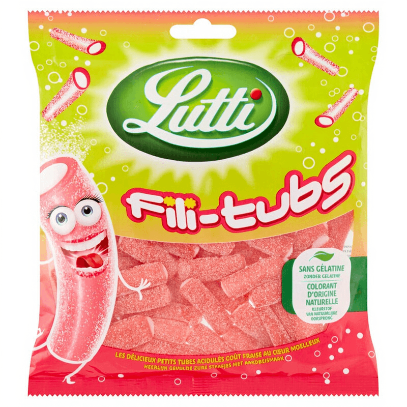 Lutti Fili Tubs Aardbei - 200 g