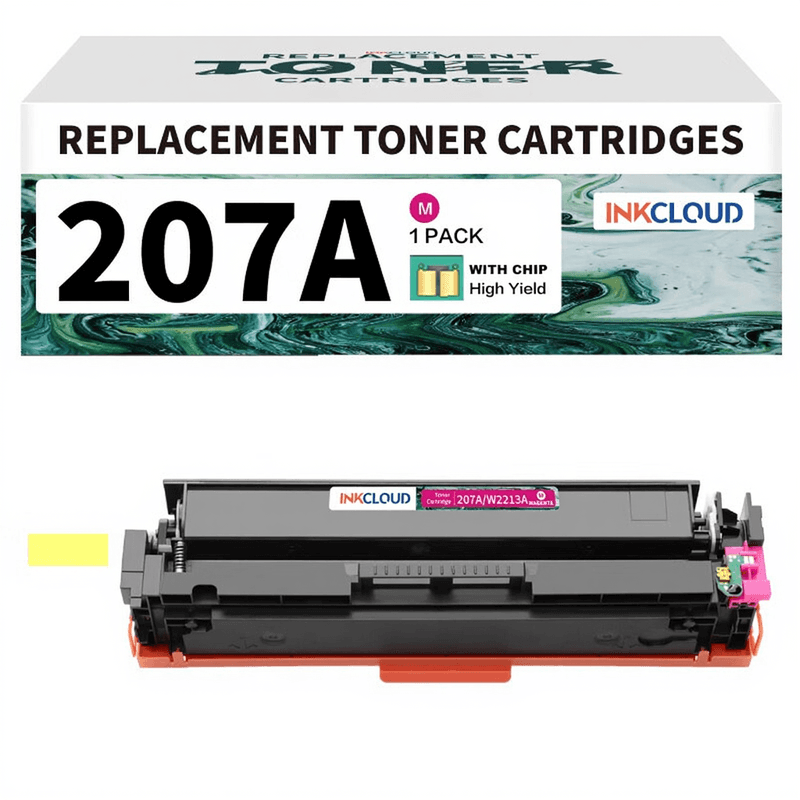 inkcloud 207A Toner met Chip compatibel voor HP m283fdw M255dw m255nw 1 Magenta