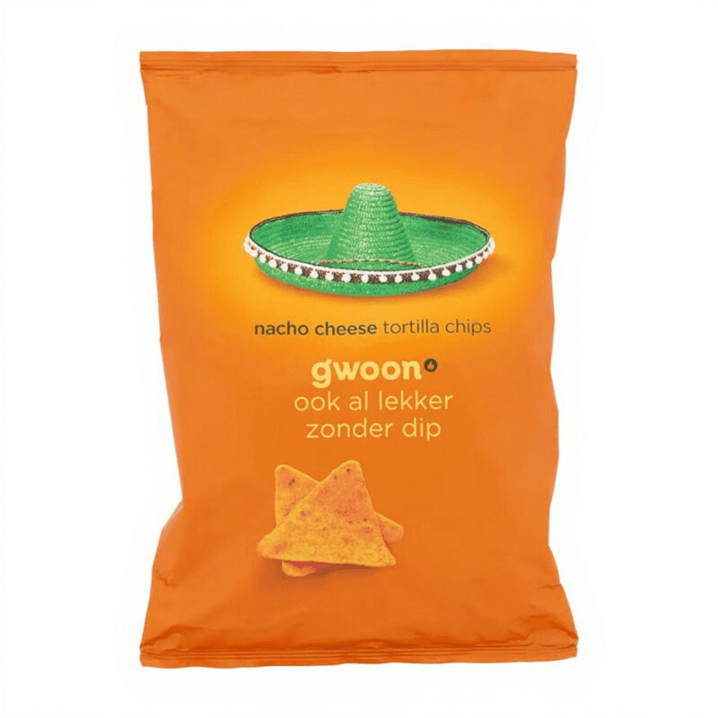 G'woon Tortilla Chips Nacho Cheese - 165 g