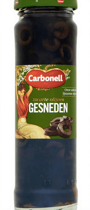 Carbonell Gesneden Zwarte Olijven - 75 g