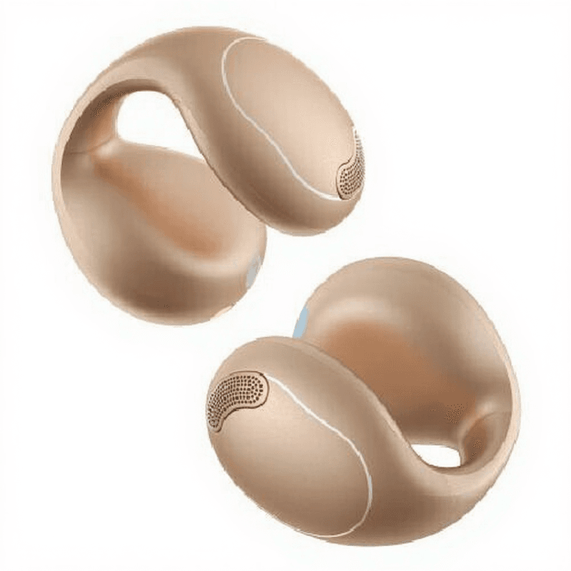 soundcore by Anker C40i Draadloze Open-Ear Oordopjes Goud - Earbuds - clip-on, flexibel joint design, knopbediening, lichtgewicht comfort, stabiele pasvorm met bevestigbare grips, uitgebreide drivers voor een helder geluid