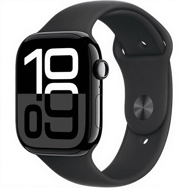 Apple watch Series 10 GPS 42 mm WE3 jet zwart US-versie
