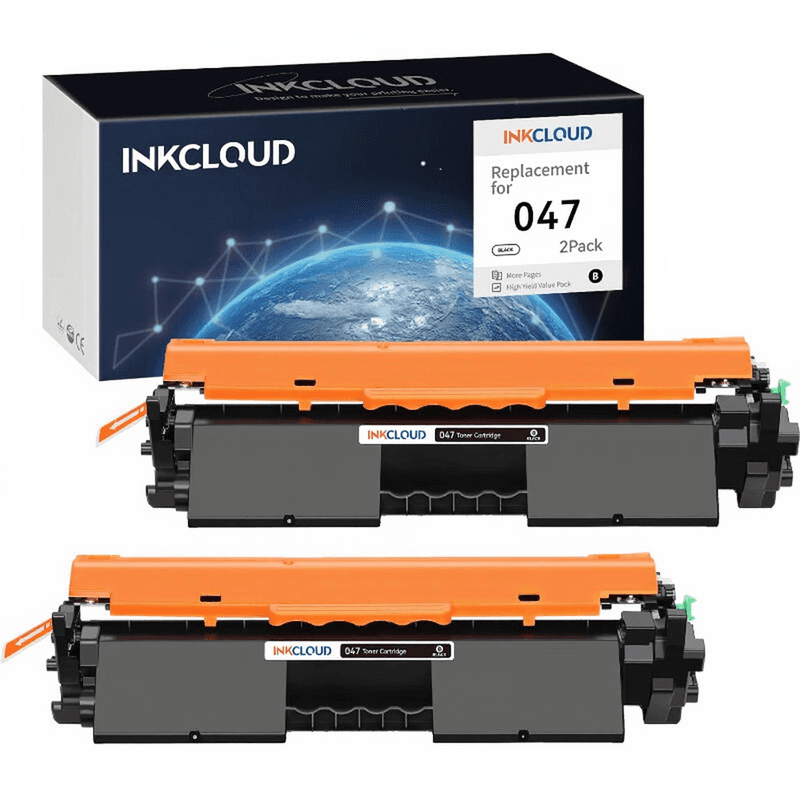 inkcloud 047 Compatibele Tonercartridge voor LBP113w MF113w i-SENSYS LBP113w (2 Zwart) 2 Zwart