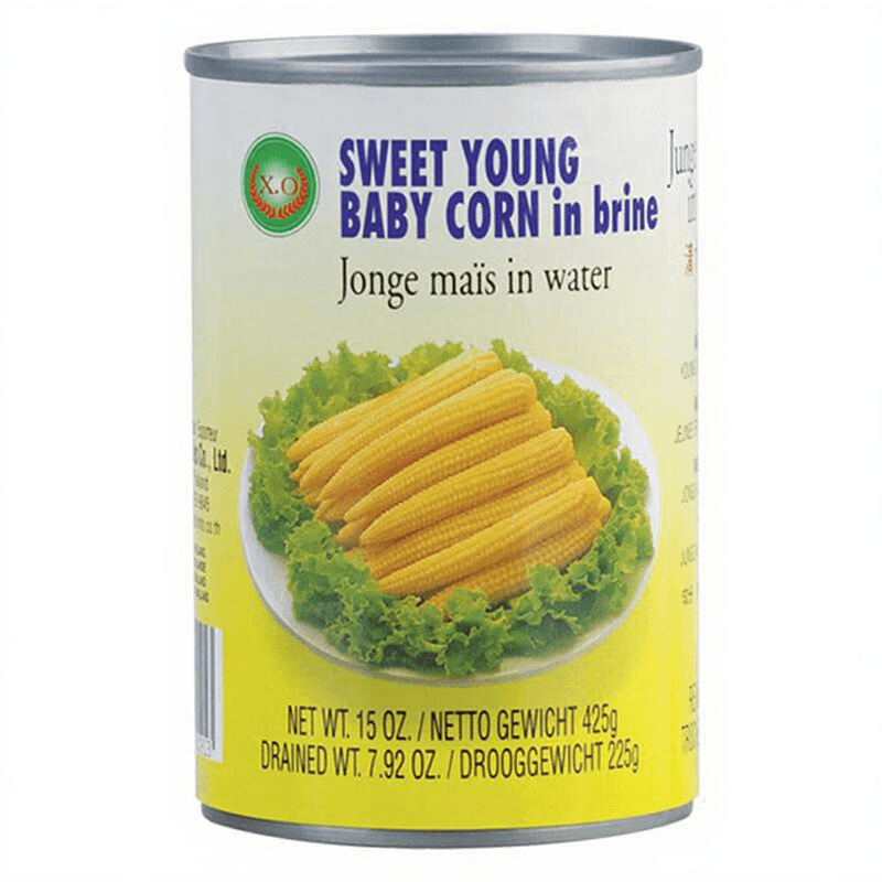 X.O Zoete Jonge Babymaïs in Pekel 425 g