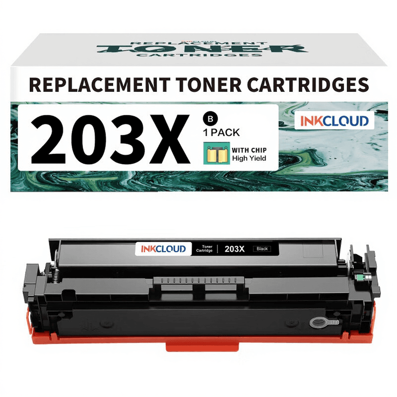 inkcloud 203X/203A Tonercartridges voor HP CF540X/CF540A M281fdw M254dw 1 Zwart