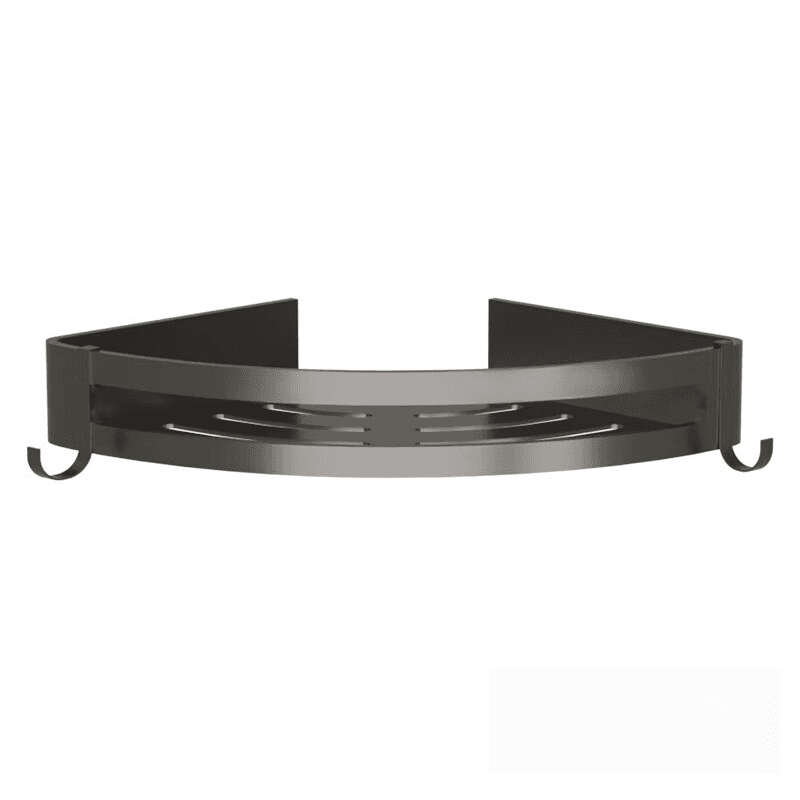 ochama x J.ZAO Aluminium Hoekrek - Nagelloos Badkamer Opbergrak - Geschikt voor Toilet - Hand - wasdriehoekmand en Douchegebied - Wand - hanghaak Opbergtas 44cm