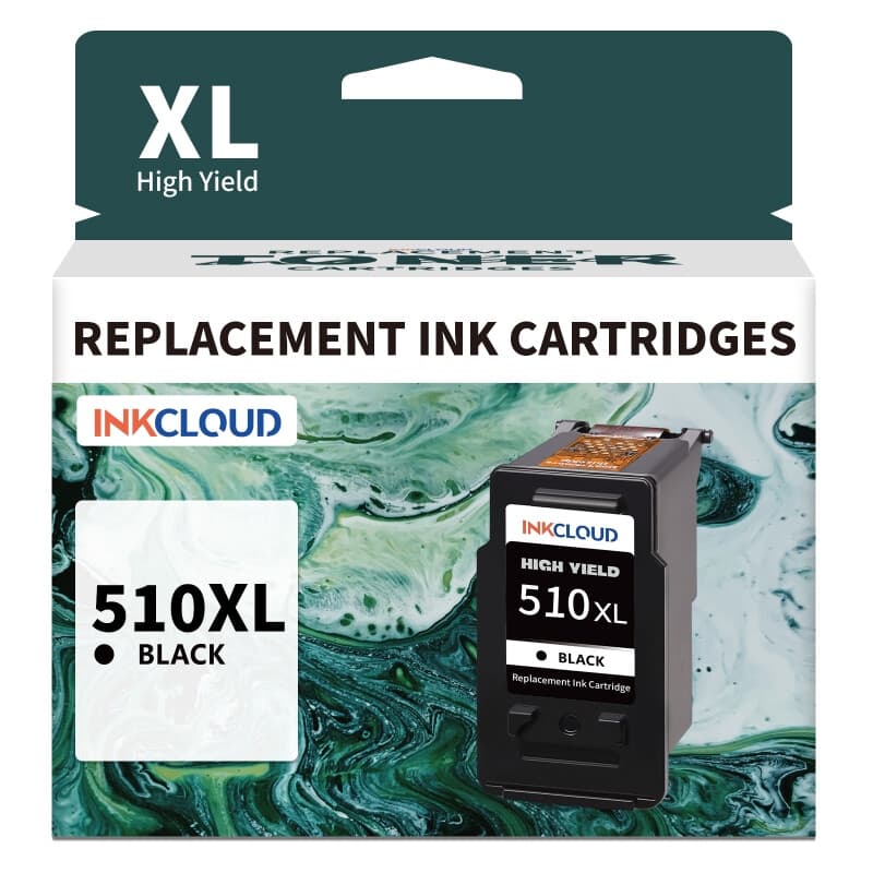 inkcloud 510XL/511XL Zwart Remanufactured Cartridge voor Canon Pixma MP495 iP2700 MX410 1 Zwart