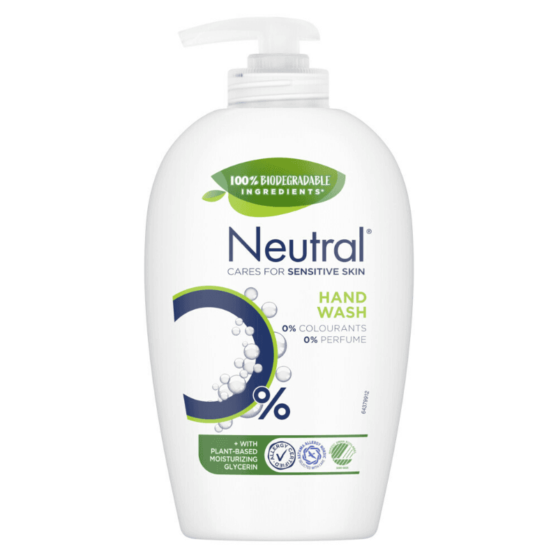 Neutral - Vloeibare Handzeep - Gevoelige Huid - 0% Parfum & Kleurstof - 100% Biologisch Afbreekbaar - 250 ml