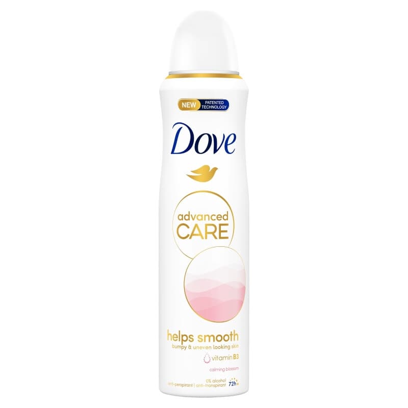 Dove advanced care helpt de huid te verzachten 150 ml deodorant&antitranspirant