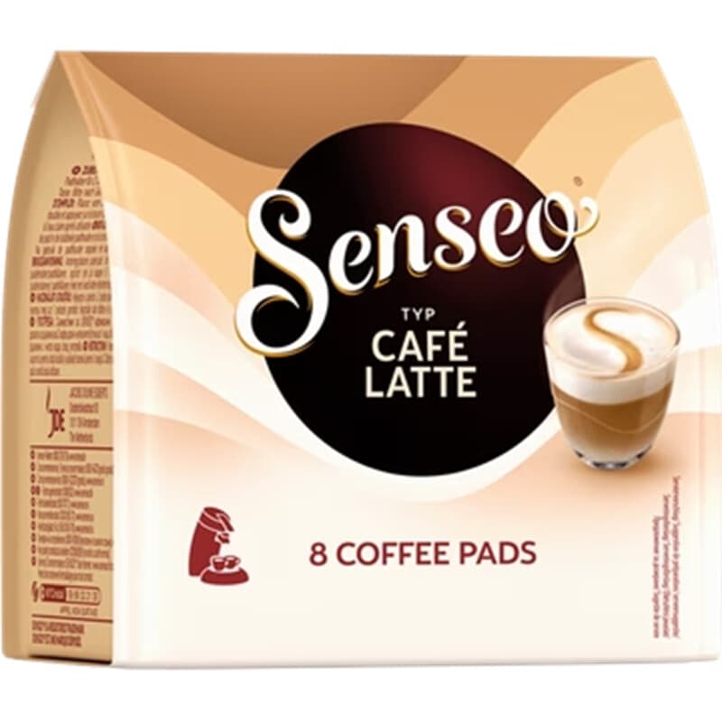 Senseo Cafè Latte Koffiepads - 8 stuks, 92 g
