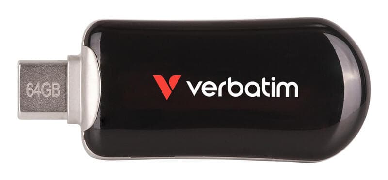 Verbatim Plectra USB-C-flashdrive 64 GB, zwart
