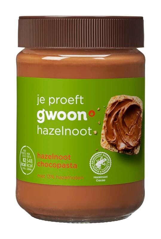 g'woon Hazelnoot Chocopasta 400 g