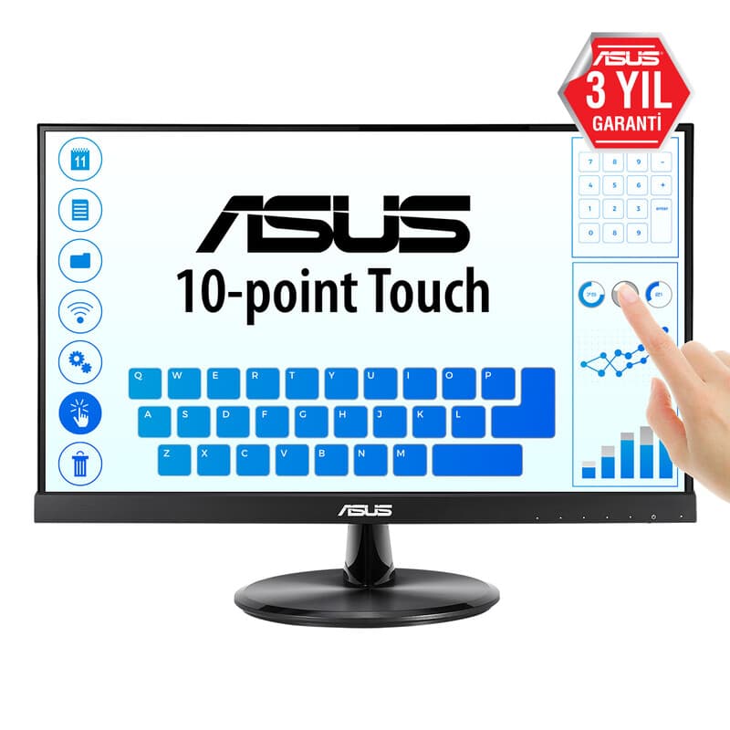 ASUS VT229H computermonitor 54,6 cm 1920 x 1080 pixels full hd led touchscreen zwart