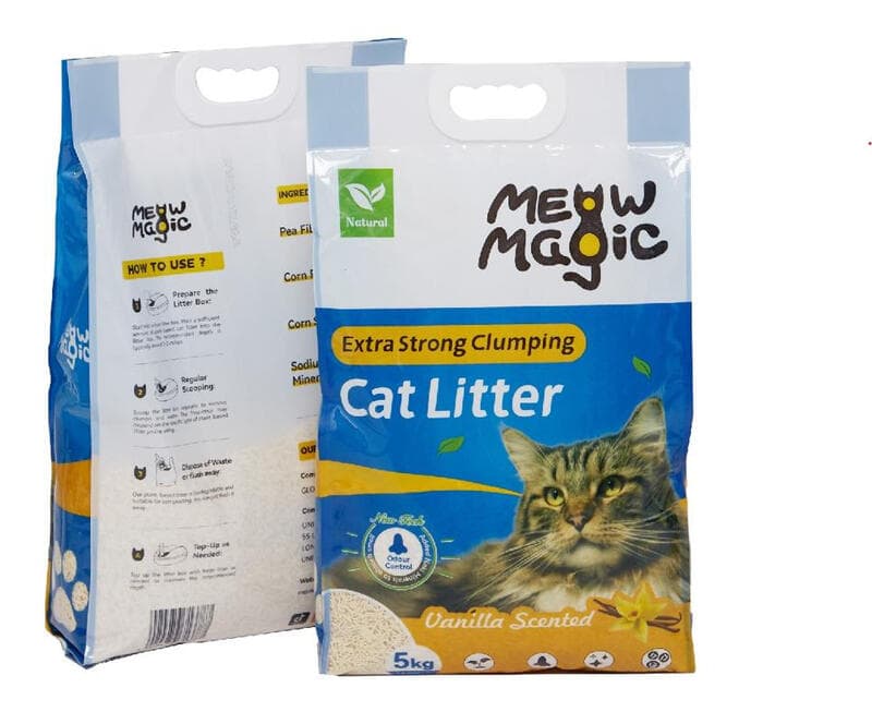 Meowmagic Plantaardig Tofu Kattenbakvulling Extra Sterke Klontering Geurcontrole 5kg