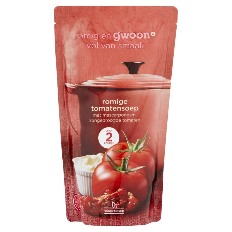 G'woon Romige Tomatensoep Met Mascarpone - 570 ml