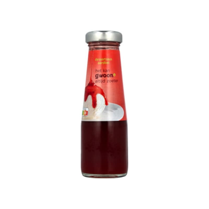 G'woon Aardbei Dessert Saus - 245 g
